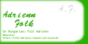 adrienn folk business card